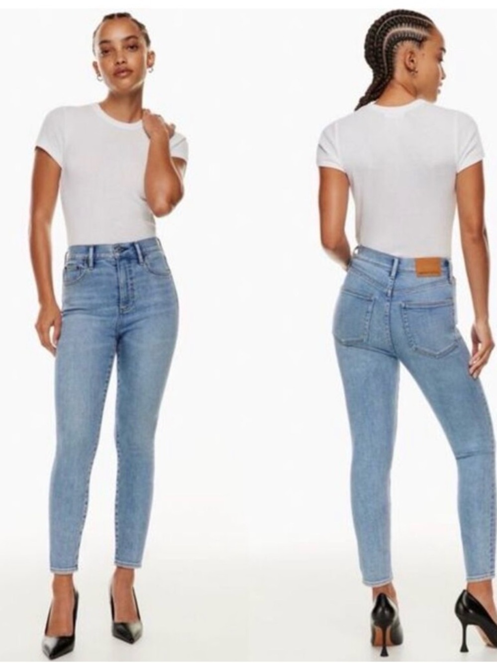 Denim Forum Light Blue Lola High Rise Skinny Jeans size 29